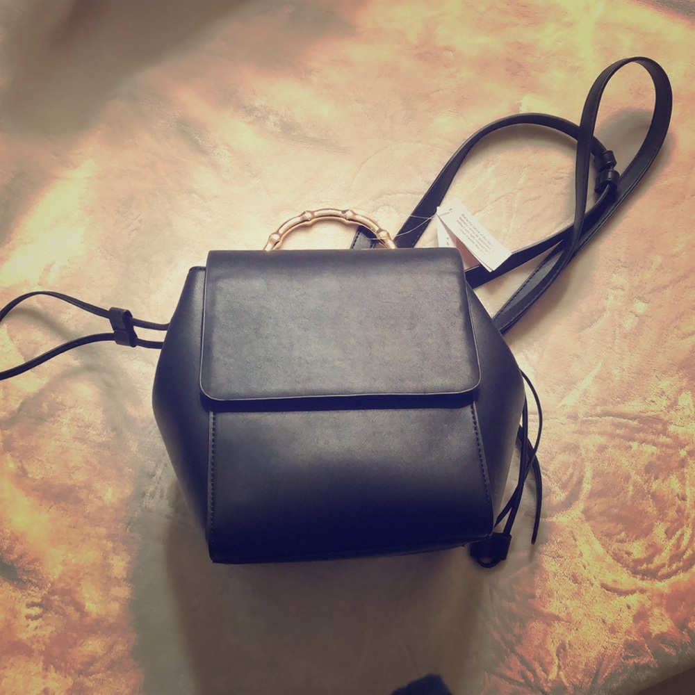 Topshop Bella Faux Leather Backpack